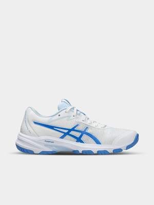 Asics Womens Netburner Professional FF 4 White/Blue Netball Shoes
