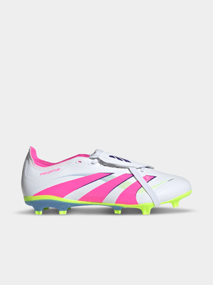 adidas Predator League Fold-Over Tongue FG/MG White/Pink Boots