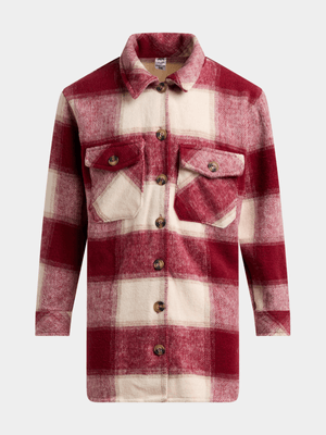Jet Older Girls Rumba Red Check Shacket