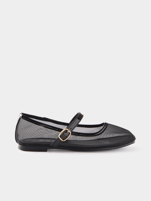Cotton On Kids Black Olivia Ballet Flat Shoes