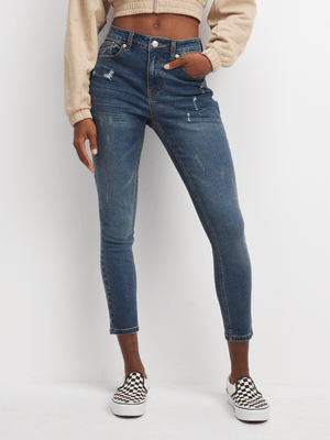 Redbat Women's Vuture Dirty Wash Super Skinny Jeans