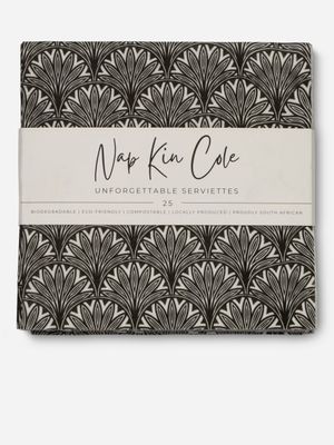 Black And White Fans Paper Napkins 40x40