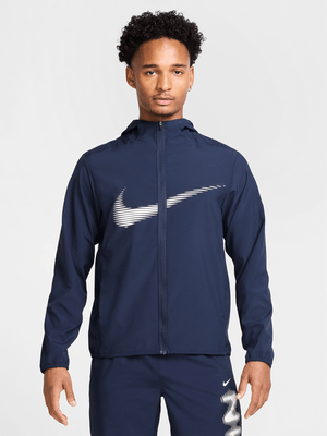 Nike Mens Form Dri-Fit Obsidian/White Hooded Jacket