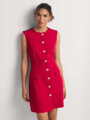 Button Through Shift Dress