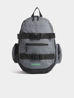 Redbat Unisex Embossed Charcoal Backpack