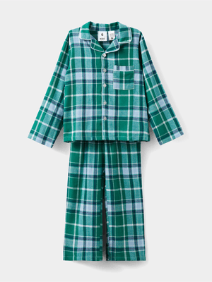 Cotton On Kids Green Bobby Long Sleeve Pyjama Set