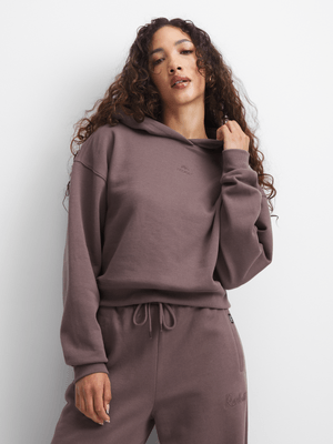 Redbat Classics Women's Brown Oversized Hoodie