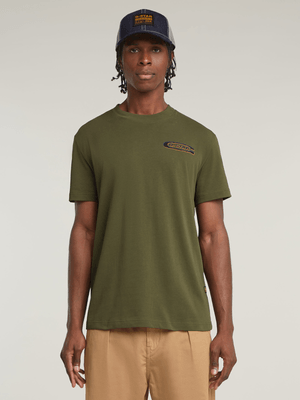 G-Star Men's Back Graphic Arch Green T-Shirt