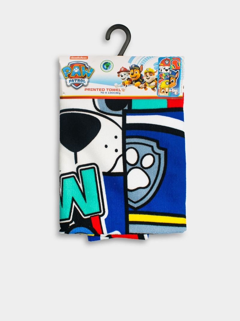 thumbnail image 2 of Paw Patrol Beach Towel For Boys – 100% Cotton, 70cm X 140cm, Perfect For Pool & Swim 2 of 6