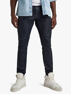 G-Star Men's Revend FWD Skinny Blue Coated Jeans