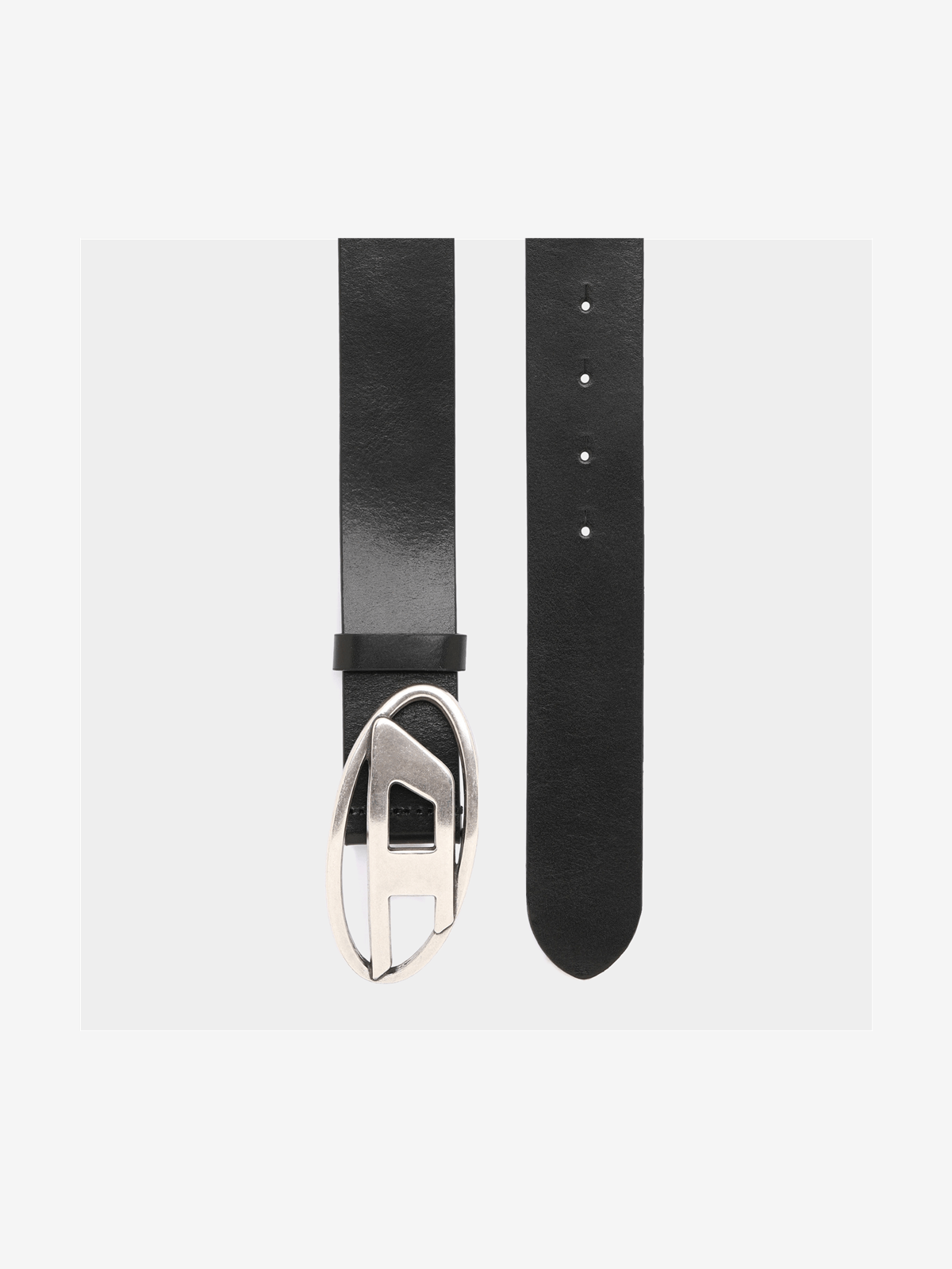 diesel logo belt black