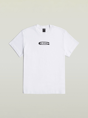 G-Star Men's Old Skool Logo White T-Shirt