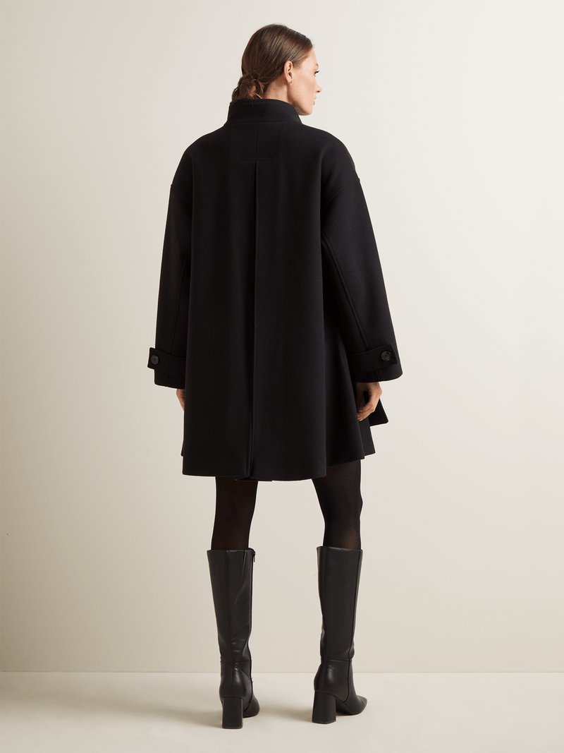 Women's Iconography Double Breasted Melton Swing Coat | Bash