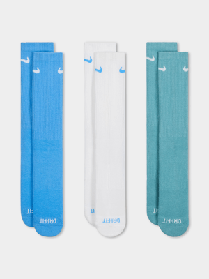 Nike Everyday Plus Cushioned University Blue Crew Socks