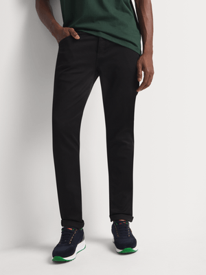Fabiani Men's Black Smart Chinos