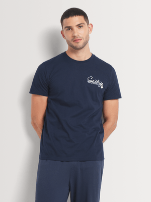 Men's Markham Crew Navy Sleepwear Top