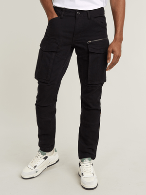 G-Star Men's Rovic Tapered Black Corduroy Pants