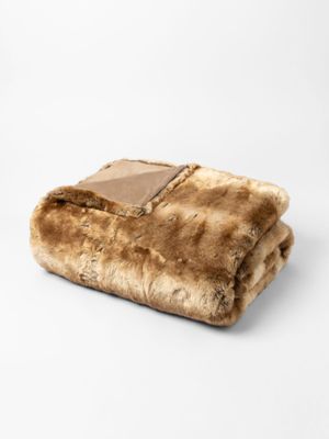 Faux Fur Blanket Bambi Brown 150x200