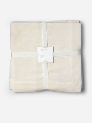 Grace Linen Blend Napkins Natural 4pk
