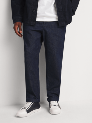 Men's Union-DNM Tapered Engineered Dark Blue Jeans