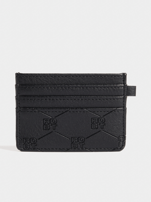 Redbat Unisex Embossed Black Cardholder