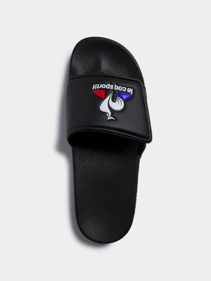 Mens Le Coq Sportif Velcro Black Slides