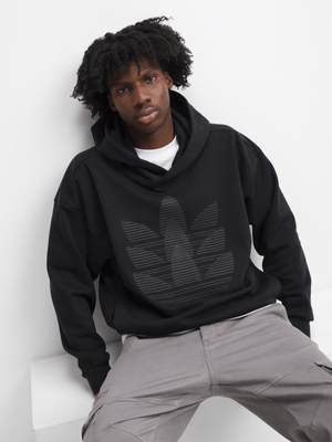 adidas Originals Men's Black Oversized Hoodie