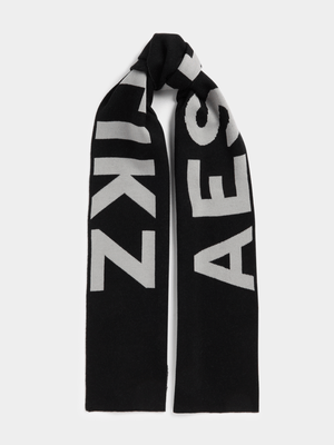The FIX Women's Black & White Print Scarf