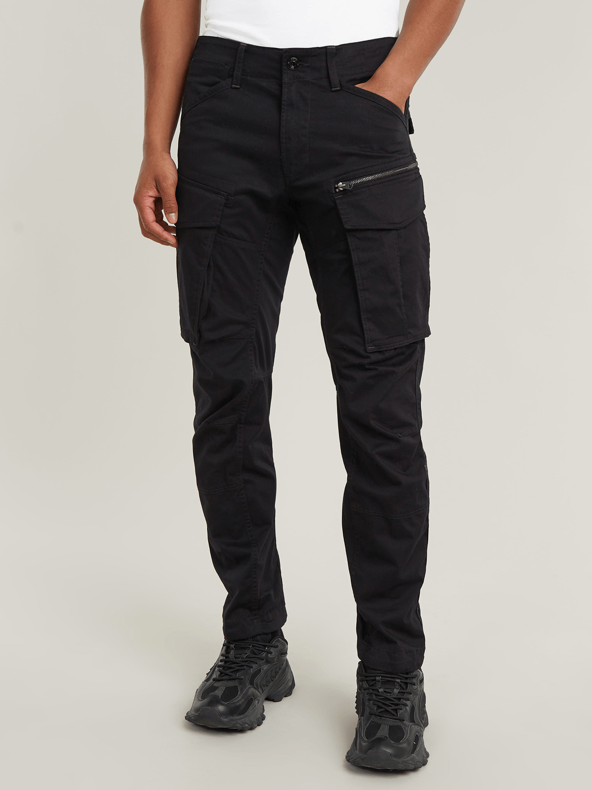 G-Star Men's Rovic Zip 3D Regular Tapered Black Pants Bash