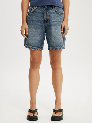 Women's Cotton On Blue Relaxed Denim Short