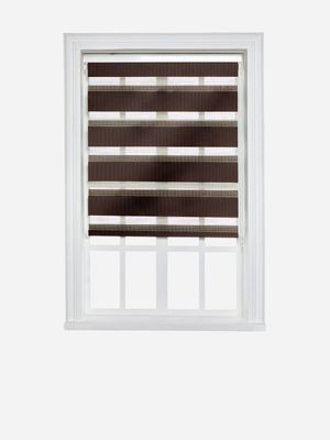 Zebra Roller Blind Chocolate 120x220cm