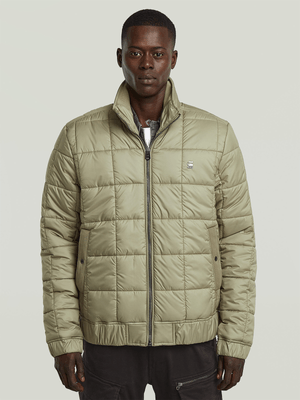 G-Star Men's Meefic Quilted Ensis Green Jacket