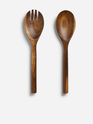 Jet Home Acacia Wood 2 Piece Utensils