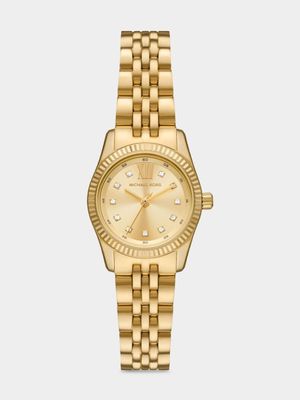 Michael Kors Lexington Gold Plated Stainless Steel Bracelet Watch