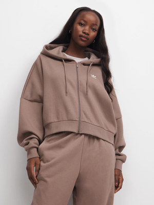adidas Originals Women's Essentials Trace Brown Hoodie