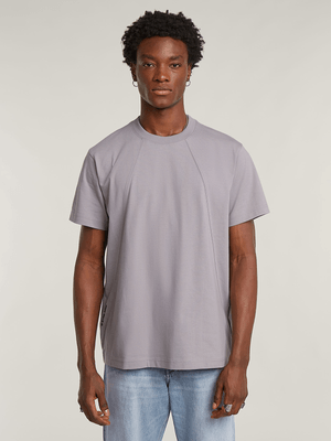 G-Star Men's Seam Detail Loose Grey T-Shirt