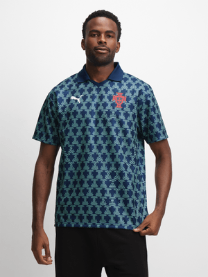 Puma Mens Portugal Retro 25 Blue Stadium Jersey