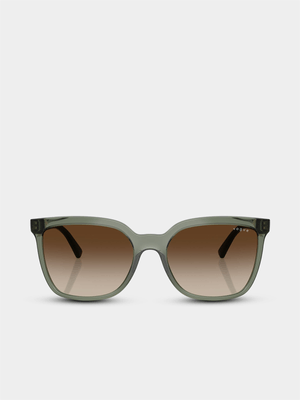 Vogue Eyewear Transparent Mallard Green 56 Sunglasses
