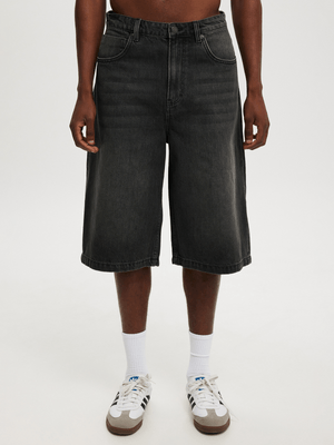Men's Cotton On Black Super Baggy Jort