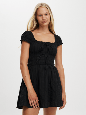 Women's Cotton On Black Jasmine Sleeved Mini Dress
