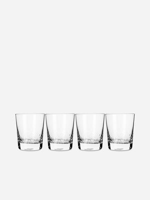 Cellar Premium Old Fashioned Pressed Glassware Set of 2