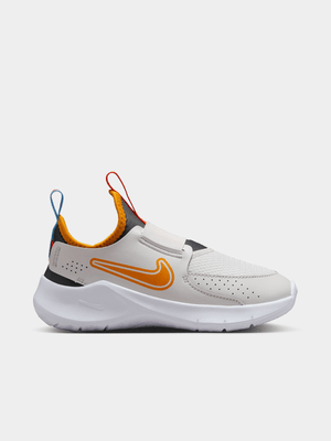 Nike Junior Pre-School Flex Runner 3 Grey/Orange Running Shoes