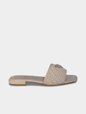 Women's Guess Tamsey3 Bone Mule Flat Sandals