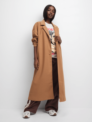 The FIX Women's Tan Melton Coat