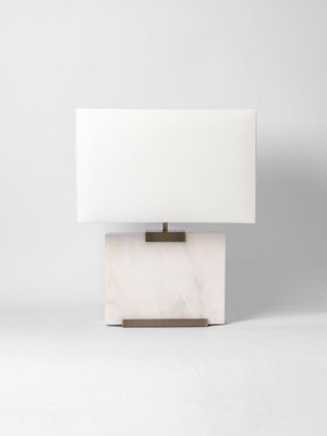 Marble Slab Lamp with Rechargeable Bulb