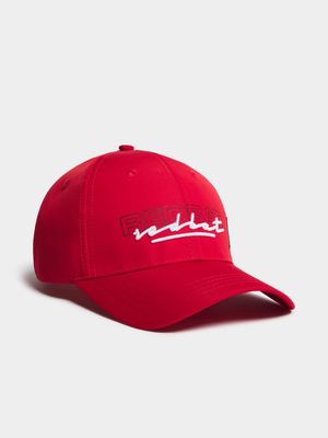 Redbat Unisex 6 Panel Nylon Red Cap