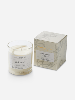 Amanda-Jayne Pink Petal Double Wick Soy Candle