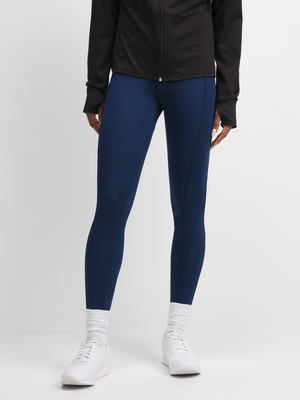 Jet Woman's Navy Spandex Active Legging