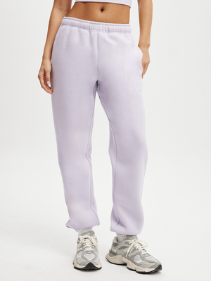 Women's Cotton On Purple Active Plush Essential Gym Sweatpants