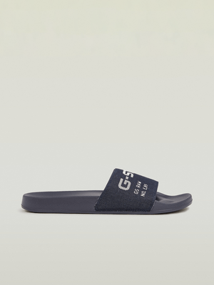 G-Star Men's Cart V Denim Navy Slides